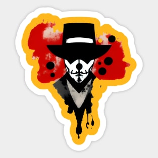 rorschach test Sticker